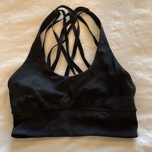 Lululemon sports bra black and grey camo